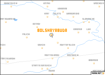 map of Bolʼshaya Buda