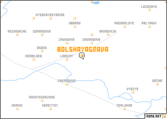 map of Bolʼshaya Grava