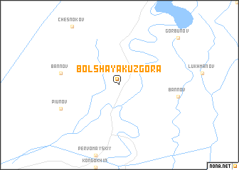 map of Bolʼshaya Kuzʼ-Gora