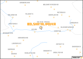 map of Bolʼshaya Lipovka