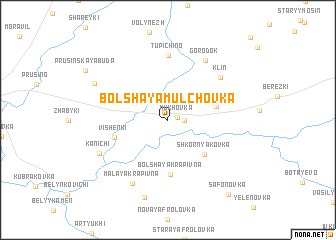 map of Bolʼshaya Mulchovka