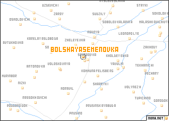 map of Bolʼshaya Semënovka