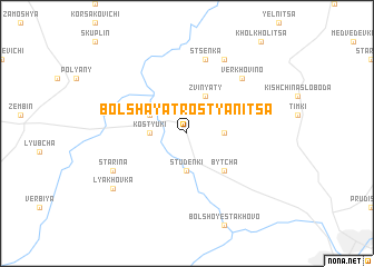 map of Bolʼshaya Trostyanitsa