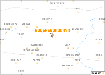 map of Bolʼshe-Borovaya