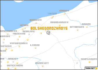 map of Bolʼshedorozhnoye