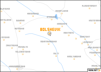 map of Bolʼshevik