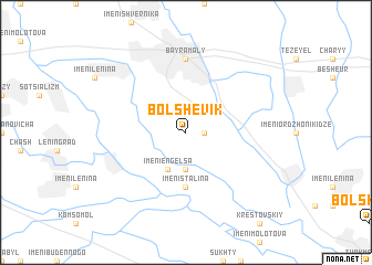 map of Bolʼshevik