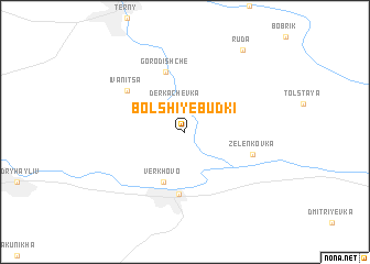 map of Bolʼshiye Budki