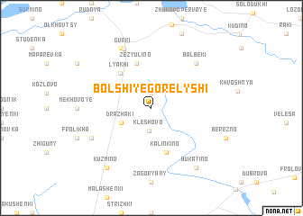 map of Bolʼshiye Gorelyshi