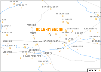 map of Bolʼshiye Gorki