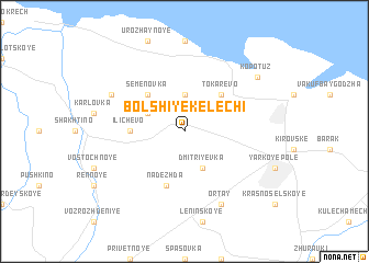 map of Bolʼshiye Kelechi