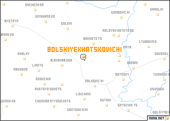 map of Bolʼshiye Khatskovichi