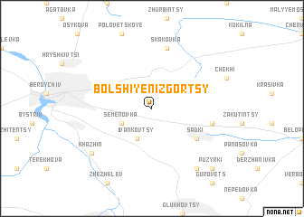 map of Bolʼshiye Nizgortsy