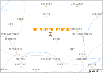 map of Bolʼshiye Oleshniki