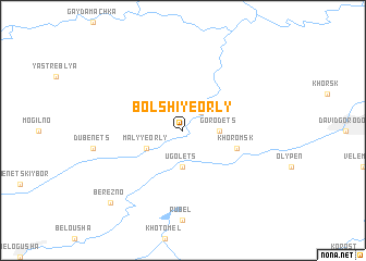 map of Bolʼshiye Orly
