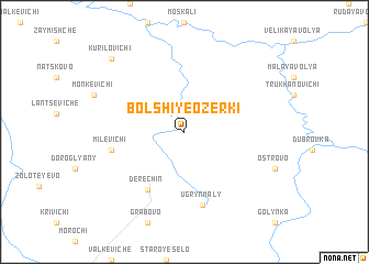 map of Bolʼshiye Ozerki