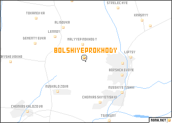 map of Bolʼshiye Prokhody