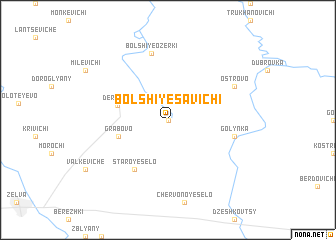 map of Bolʼshiye Savichi