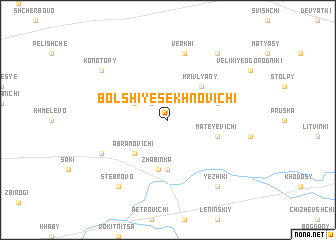 map of Bolʼshiye Sekhnovichi