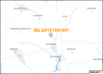 map of Bolʼshiye Troyany