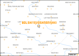 map of Bolʼshiye Voshnarishki