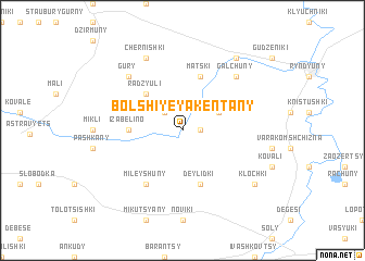 map of Bolʼshiye Yakentany