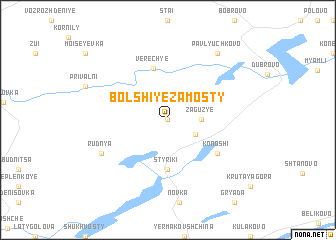 map of Bolʼshiye Zamosty