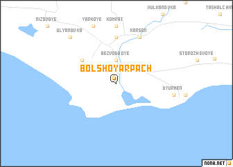 map of Bolʼshoy Arpach