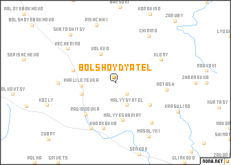 map of Bolʼshoy Dyatel