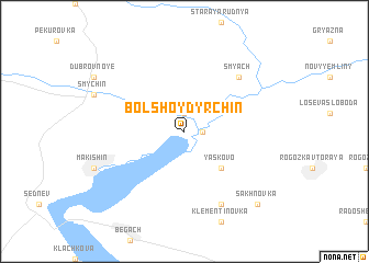 map of Bolʼshoy Dyrchin