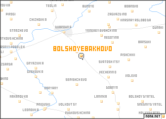 map of Bolʼshoye Bakhovo