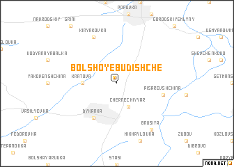 map of Bolʼshoye Budishche