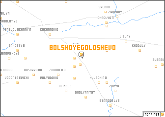 map of Bolʼshoye Goloshëvo