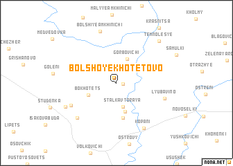 map of Bolʼshoye Khotetovo