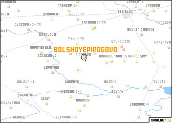 map of Bolʼshoye Pirogovo