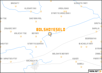 map of Bolʼshoye Selo