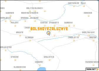 map of Bolʼshoye Zaluzhʼye