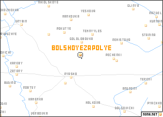 map of Bolʼshoye Zapolʼye