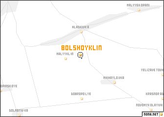 map of Bolʼshoy Klin