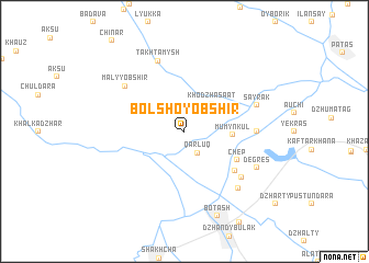 map of Bolʼshoy Ob-Shir