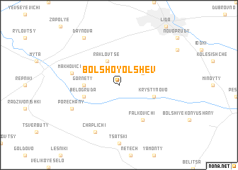 map of Bolʼshoy Olʼshev