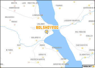 map of Bolʼshoy Rog