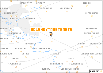 map of Bolʼshoy Trostenets