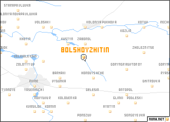 map of Bolʼshoy Zhitin
