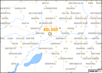 map of Bolsón