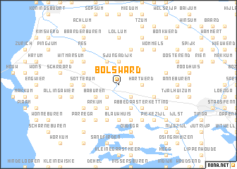 map of Bolsward