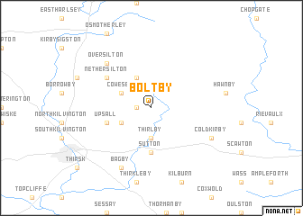 map of Boltby