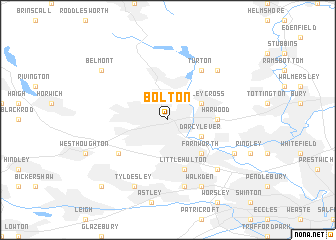 map of Bolton