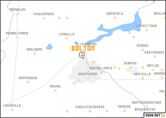 map of Bolton