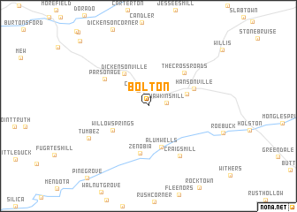 map of Bolton